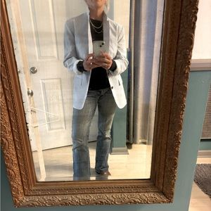 NWOT-Jcrew chambray striped seersucker blazer